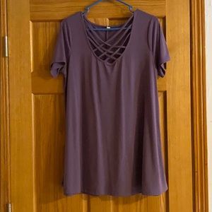 Purple Maternity Shirt